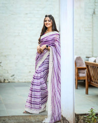 New designer printed and sequence work  saree
