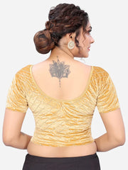 New designer stretchable velvet sequence work blouse