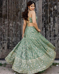 Boutique style georgette sequence work lehenga choli