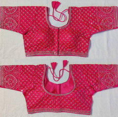 New designer sequence and zari work  blouse