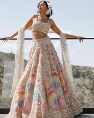New designer bridal wear heavy work lehenga choli