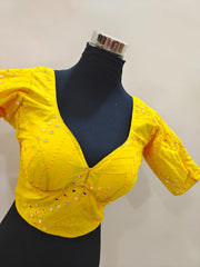 Embroidery and sequence work blouse