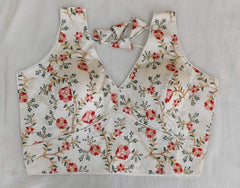 Heavy silk embroidery work blouse