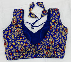 Heavy silk embroidery work blouse