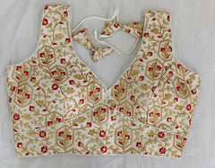 Heavy silk embroidery work blouse
