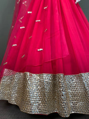 Rani colour designer heavy work lehenga choli