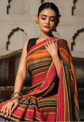 New bollywood style full sequence work digital print saree