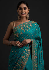 Designer vichitra silk saree