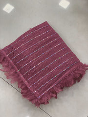 New designer saree with feathers