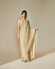 Bollywood style dual sequence work saree