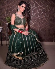 New style sequence work and embroidery work designer lehenga choli