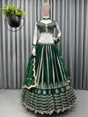 New style sequence work and embroidery work designer lehenga choli