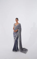 New party wear stylish sequence work saree