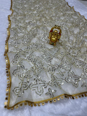 New latest designer sequence work boutique style saree